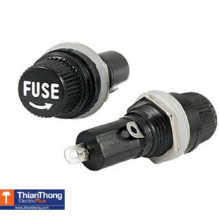 กระบอกฟิวส์ Fuse holder สำหรับลูกฟิวส์ขนาด 5 x 30 mm. (ราคาต่อ 1 ชิ้น)