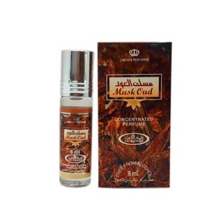 น้ำหอม​อาหรับ​ Musk oud by alrehab 6ml เป็นน้ำหอมที่มีความซับซ้อนและหรูหราสำหรับผู้ชาย