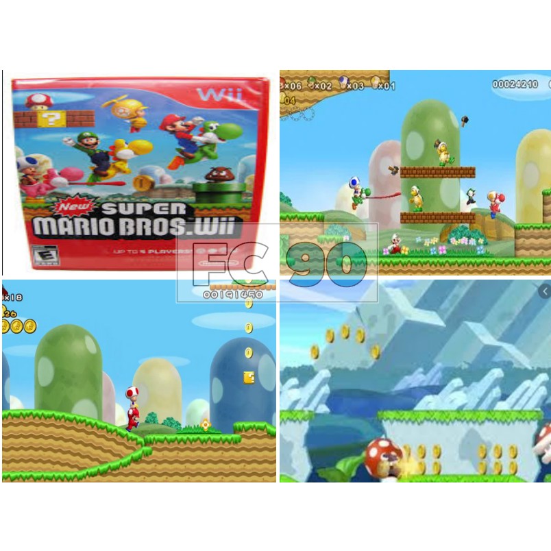 แผ่นเกมมาริโอ้วี New Super Mario Bros. [Wii] แผ่นแท้ มือสอง สภาพดี จากญี่ปุ่น ไม่มีคู่มือ