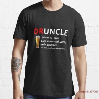 เสื้อคู่รัก - ผู้ชายเสื้อยืด DRUNCLE DRUNCLE s ลําลองที่มีคุณภาพสูงผ้าฝ้าย 100% เสื้อยืดตลกเสื้อยื