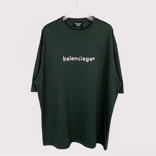 [S-5XL]เสื้อยืดแขนสั้น พิมพ์ลายตัวอักษร B-alenciaga สไตล์คลาสสิก สําหรับผู้หญิง