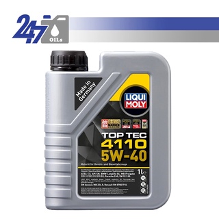 [โค้ด OILSEPลด฿130] LIQUI MOLY น้ำมันเครื่องสังเคราะห์แท้ TOP TEC 4110 5W-40 5W40 ขนาด 1 ลิตร