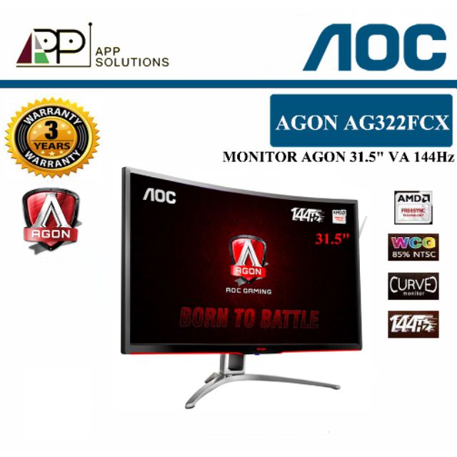 AOCจอมอนิเตอร์ รุ่นAGON AG322FCX ขนาด31.5" VA
