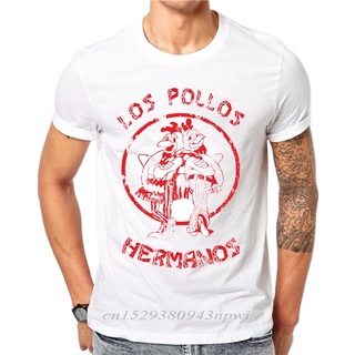 เสื้อยืด ผ้าฝ้าย 100% พิมพ์ลาย Breaking Bad Los Pollos Hermanos แฟชั่นฤดูร้อน สําหรับผู้ชาย