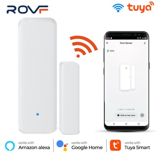 Rovf Tuya ออดประตูอัจฉริยะ WiFi เซนเซอร์เตือนภัย กันขโมย เข้าได้กับ Alexa Google Home Smart Life APP