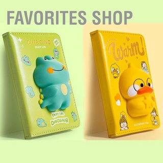 Favorites Shop สมุดโน้ต ลายการ์ตูนสัตว์น่ารัก ขนาด A6 บรรเทาความเครียด