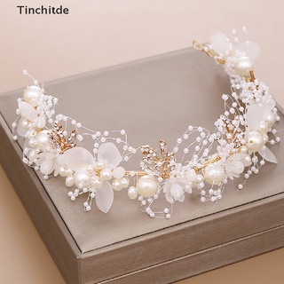 [Tinchitde] ที่คาดศีรษะ มงกุฎดอกไม้ เครื่องประดับ สําหรับเด็กผู้หญิง [ขายดี]