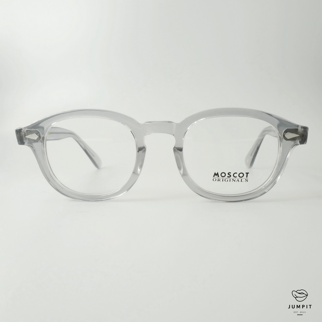 Moscot Lemtosh (สีเทา) มอสคอส รุ่น เลมโทส แว่นตาวินเทจ กรอบแว่นสายตา ส่งฟรีมีประกัน ดัดงอได้ บานพับ 