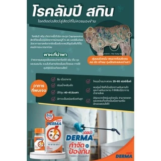 เดอม่า สูตรกลิ่นน้อย น้ำยากำจัดเห็บหมัดไรเหลือบ ขนาด100มล.ใช้ในบ้านได้