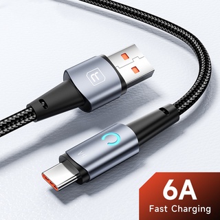 Toocki 6A USB Type C สายเคเบิล สําหรับ Huawei P40 30 66W SCP ชาร์จเร็ว สายเคเบิล Micro USB C สําหรับ Samsung Xiaomi สายเคเบิลข้อมูล