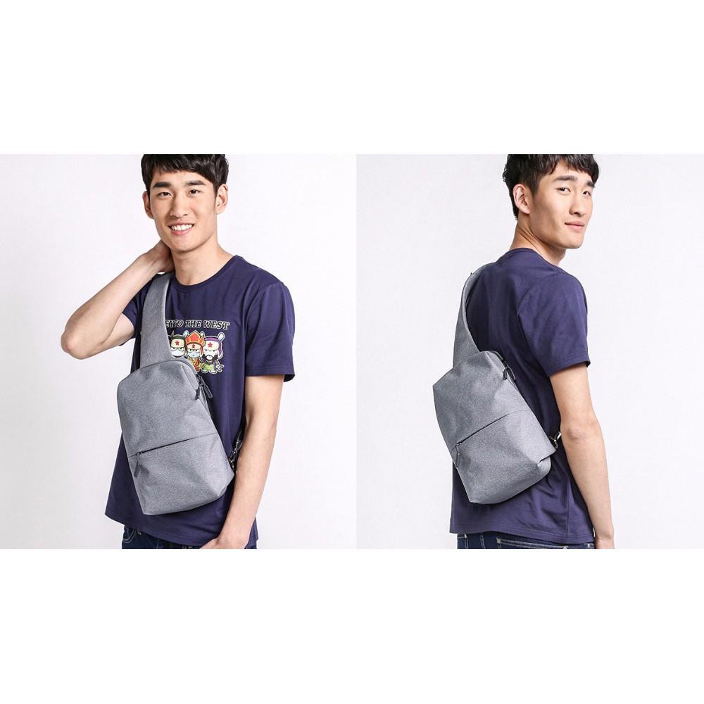 Hihome [สีดำสีเดียว] Original Xiaomi chest pack 4L Shoulder Type Unisex - กระเป๋าสะพายอเนกประสงค์