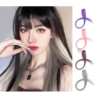 🌼ช่อไฮไลท์ติดผม สีพื้น​สีเดียว ลิ้งค์ที่ 1(ทักแชทสอบถามสีได้จ้า)