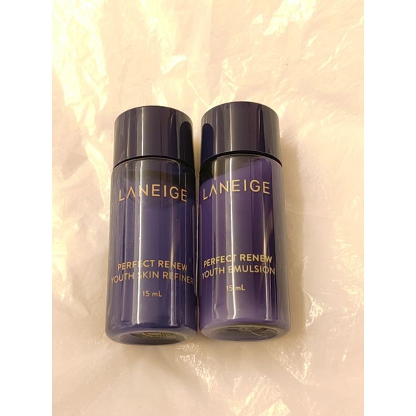 laneige perfect renew youth skin refiner+emulsion 15ml