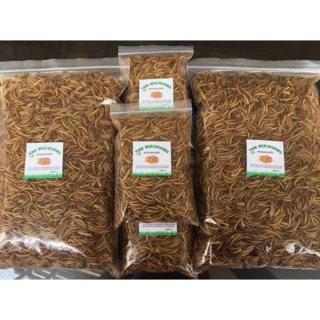 หนอนนกอบแห้ง Dried Mealworms 500 g. (คัดอย่างดี ไม่ปรุ่งแต่งสีและกลิ่น)(Pet)ชูการ์,หนูแฮมเตอร์,เม่นแคระ,นก