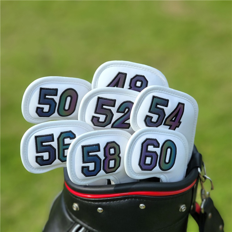 Golf Wedge CoverGolf Club Cover สําหรับ Golf Wedge Golf Pitching Wedge Golf Sand Wedge All องศา 48°50°52°54°56°58°60°  ปิดแม่เหล็กหนัง ปู่ กันน้ํา
