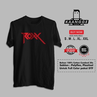 เสื้อยืด พิมพ์ลายโลโก้ Roxx Band สําหรับผู้ชาย