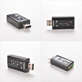 Tbth ใหม่ อะแดปเตอร์การ์ดเสียง เสมือนจริง 3D USB 2.0 12Mbps ภายนอก 7.1 ช่องทาง