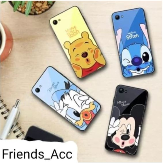 XIAOMI MI 8, MI 8 SE, MI 9 PREMIUM CASE CASING GLASS CARTOON MOTIF