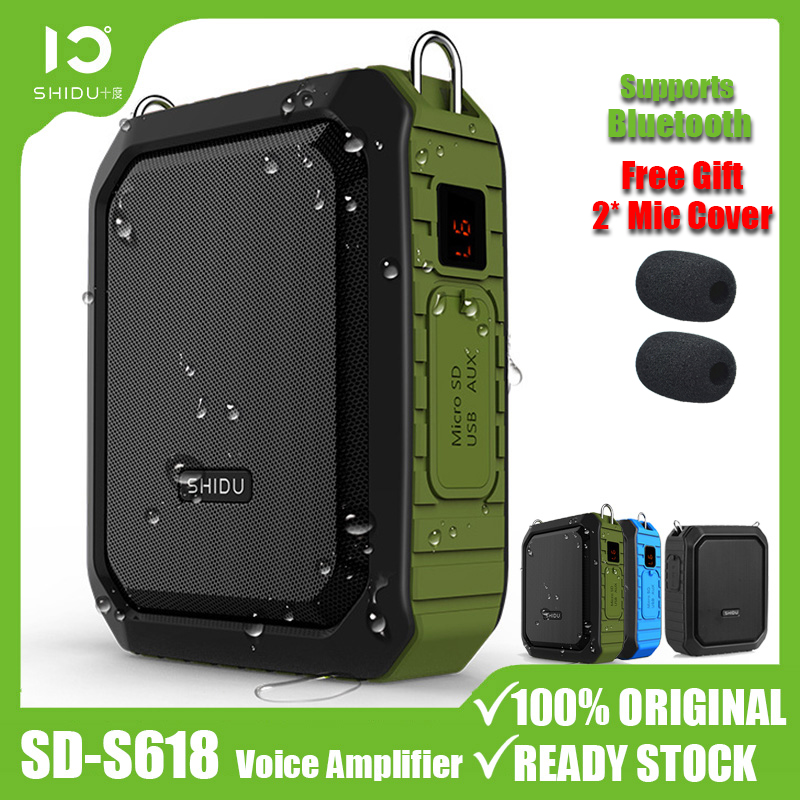Shidu S618 เครื่องขยายเสียงไมโครโฟน แบบมีสาย ลําโพงบลูทูธ กันน้ํา แบบ ...