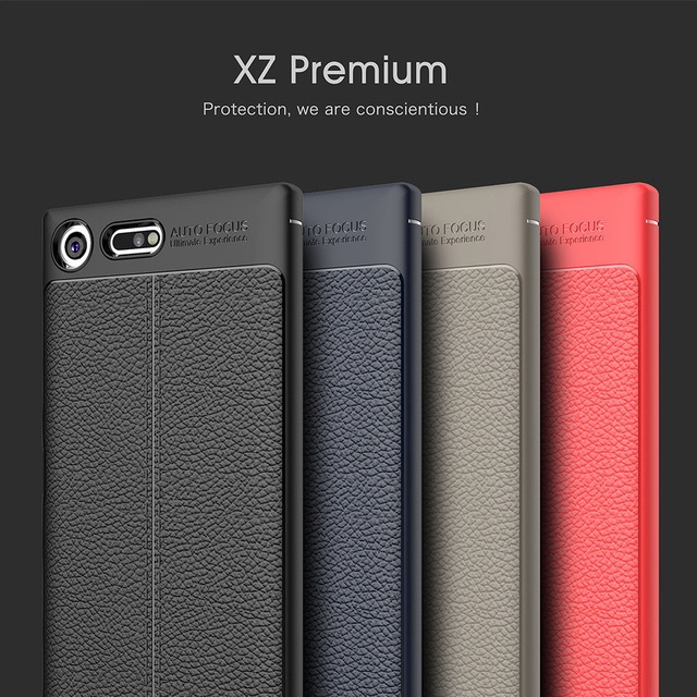 เคส สำหรับ Sony Xperia XZ Premium Dermatoglyph Full Cover Leather TPU Case