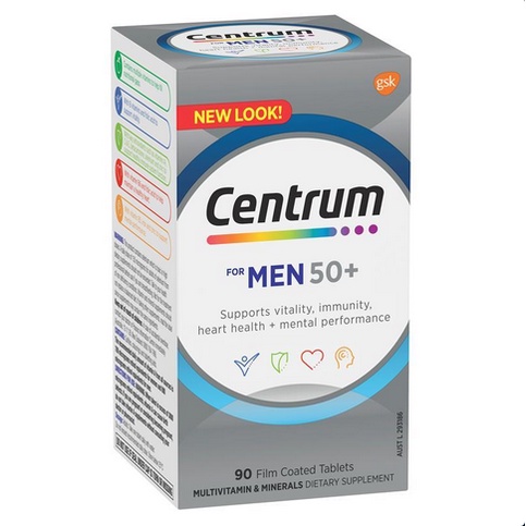 Centrum for Men 50+ 60 เม็ด / 90 เม็ด