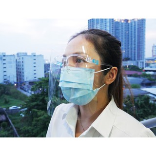 😍Face Shield ฟิล์มใส พร้อมแว่น!!! ลดราคาทุน ด่วนจ้า! 👍 สินค้ามีจำนวนจำกัด!!!🔥พร้อมส่ง 🚚