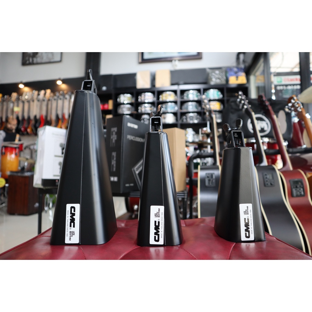 [พร้อมส่ง/รีวิวเสียง📷] CMC คาวเบลล์ Cowbell Black สีดำ มีให้เลือก 3 ขนาด พ่นดำ ทำจากวัสดุคุณภาพดี เสียงดี / ส่งด่วน