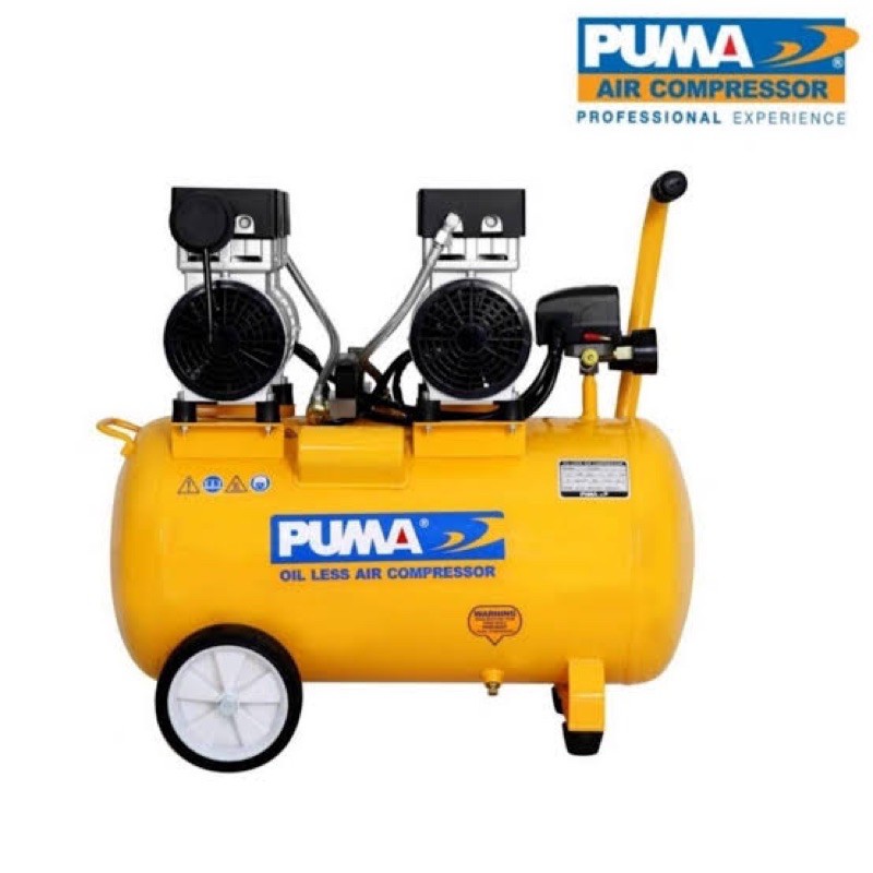 PUMA ปั๊มลม Oil Free รุ่น PS-2550 50ลิตร 2แรง 2มอเตอร์ รุ่นHUSH-50 ปั้มลม HUSH-25 25ลิตร
