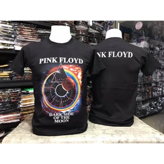 คอตต้อนคอกลมเสื้อวง pink floyd ลายสวย ผ้าไม่ยืด ไม่ย้วย รับประกันคุณภาพสมราคาS-5XL