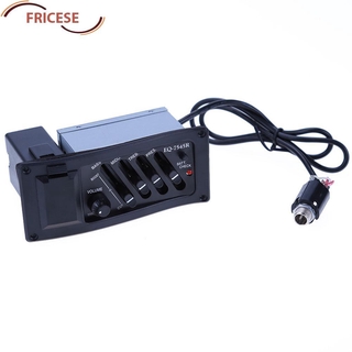 Fricese เครื่องขยายเสียงกีต้าร์อะคูสติก 4 Band Eq 7545 R Pickup 6 . 5 มม .