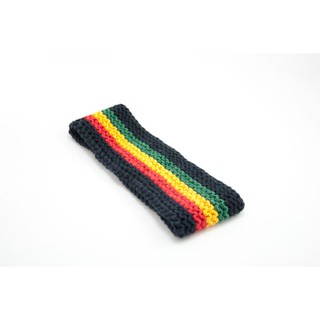 สินค้าราสต้าHeadband Black and Rasta Colors 3 Inches ผ้าคาดผม (Headband)﻿ โครเชต์สไตล์ราสต้า