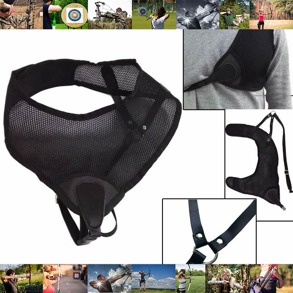 2021 NEW Sports Outdoor Accessorice Archery Arrow Left Chest Guard Protector Safely Nylon Recurve Bow Hunting Shoot