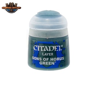 [P360พร้อมส่ง] Citadel : LAYER: SONS OF HORUS GREEN (12ML) สีอะคริลิคสำหรับทาโมเดล