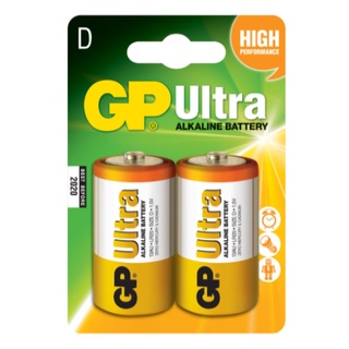 ถ่าน อัลคาไลน์ Alkaline D Ultra แพ็ค 2 ก้อน GP(Hongkong)