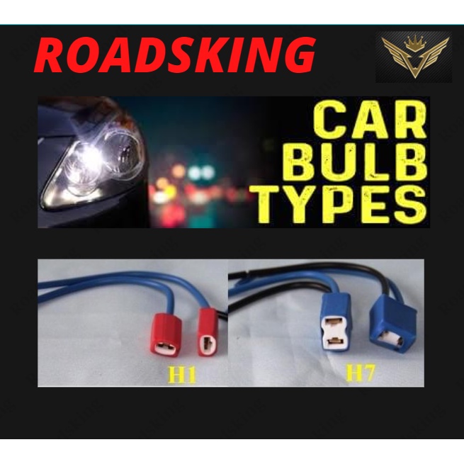 [ 2 ชิ้น ] FOG LAMP BULB LIGHT CABLE รถซ็อกเก็ตเซรามิค H1 H3 H7