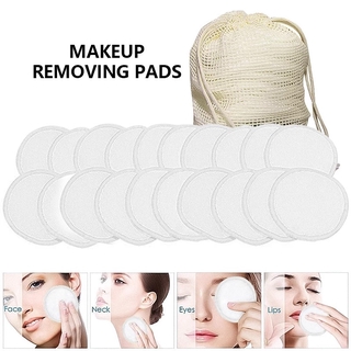 Remover Pads ผ้าฝ้ายนํากลับมาใช้ใหม่ได้สําหรับแต่งหน้า Remover Pads