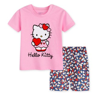 Hello Kitty ชุดนอนสีชมพูสำหรับเด็ก ASD308