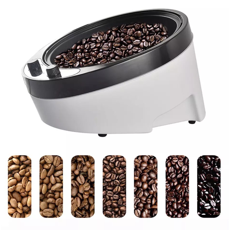 เครื่องคั่วเมล็ดกาแฟอัตโนมัติ ZB-HDJ-1 แบบเอียง ปรับอุณหภูมิได้ตามต้องการ