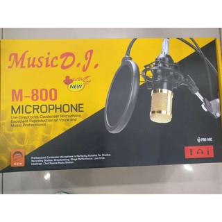 Music D.J. M-800 Microphone ไมค์โครโฟน 4.0