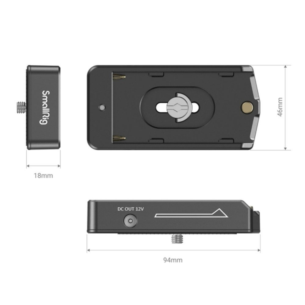 SmallRig 3093 NP-F Battery Adapter Plate Lite for BMPCC 4K & 6K ประกันศูนย์ไทย #8