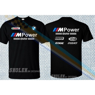 เสื้อยืดพิมพ์ลายแฟชั่น Lint9 เสื้อยืดแขนสั้น พิมพ์ลายทีม Bmw Power Bbs Racing พลัสไซซ์ สําหรับผู้ชาย