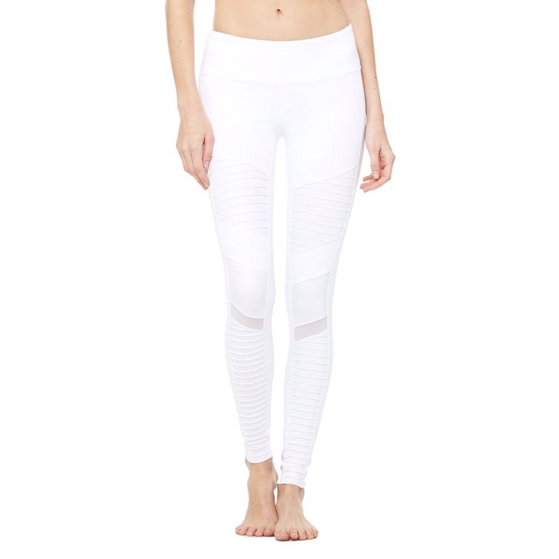 Alo Moto Legging White, S พร้อมส่ง‼️ของแท้⭐️