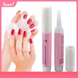 พร้อมส่ง!! กาวติดเล็บปลอม กาวน้ำติดเล็บ เเบบน้ำ แน่น ติดทน กาวติดเล็บ PVC NailGIue ขนาด 2g พร้อมส่ง COD