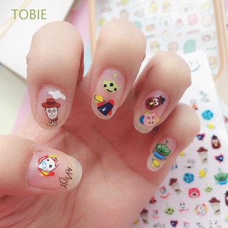 Tobie สติ๊กเกอร์ลายการ์ตูนหมีน่ารัก 3D สําหรับตกแต่งเล็บ Diy