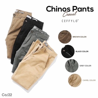 💥 🚚 กางเกงชิโน่ขายาว CEFFYLO 🏷 Chino Pant | กางเกงขายาวผู้ชาย (พร้อมจัดส่งทีนที🚀)