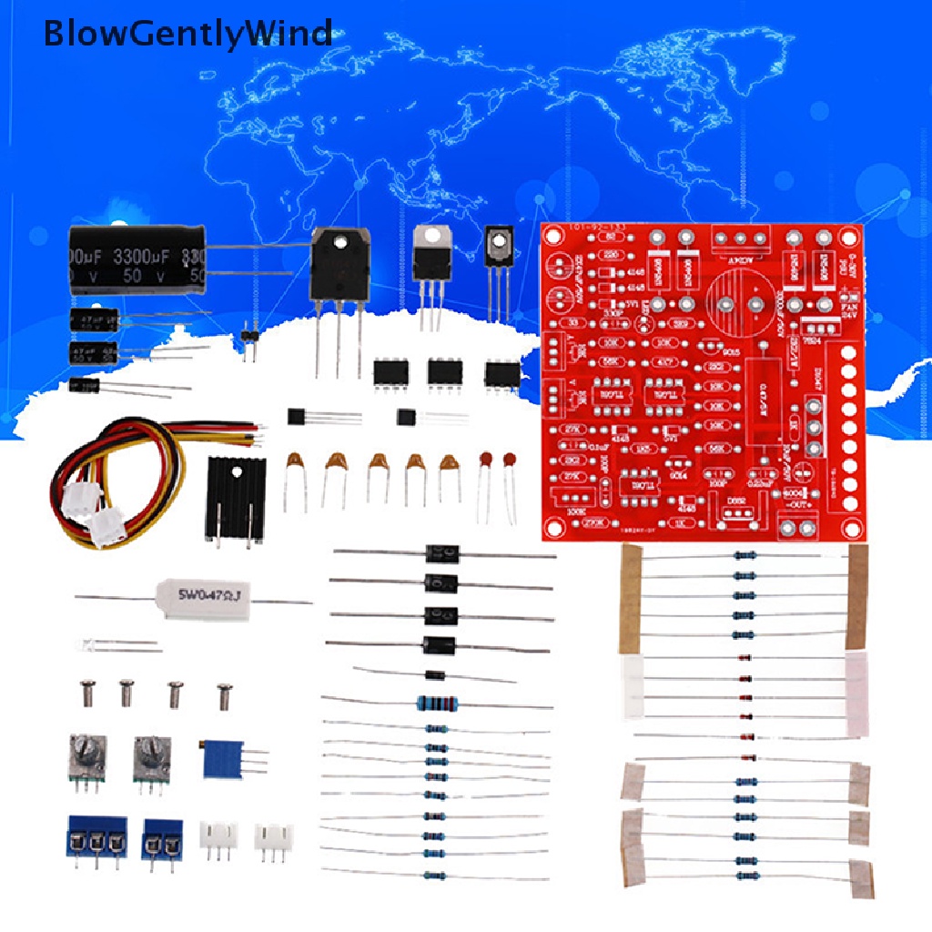 BlowGentlyWind 0-30V 2mA-3A DC Regulated Power Supply DIY Kit Protection Voltage Regulator Set BGW #5