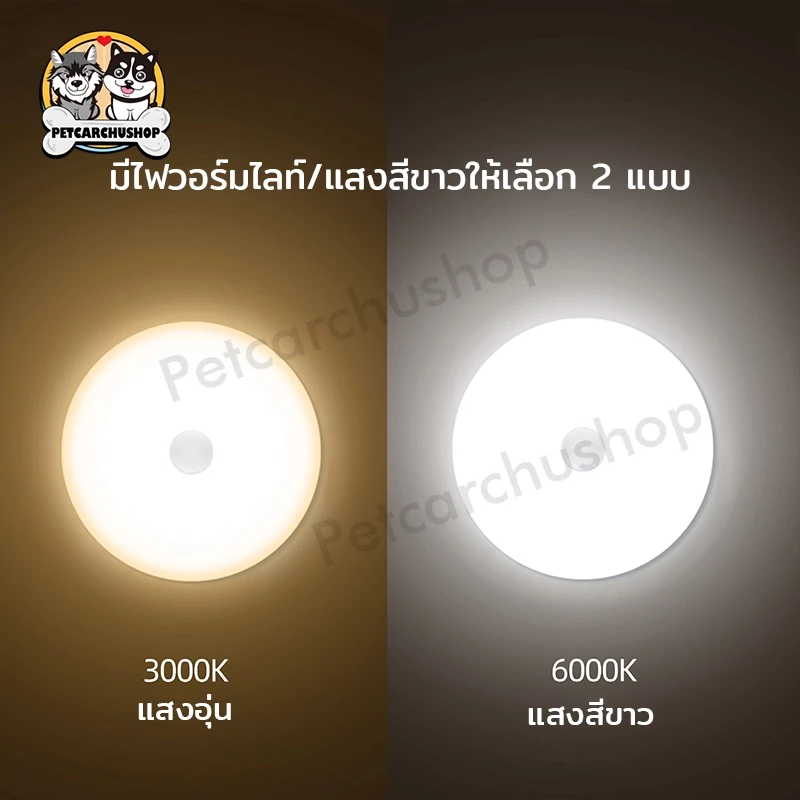 ไฟเซ็นเซอร์ ไฟเซนเซอร์อัตโนมัติ ไฟหัวเตียง ไฟอัตโนมัติ ไฟห้องนอน โคมไฟหัวเตียง ไฟled ไฟติดห้องนอน ชาร์จผ่านusb thumbnail 7