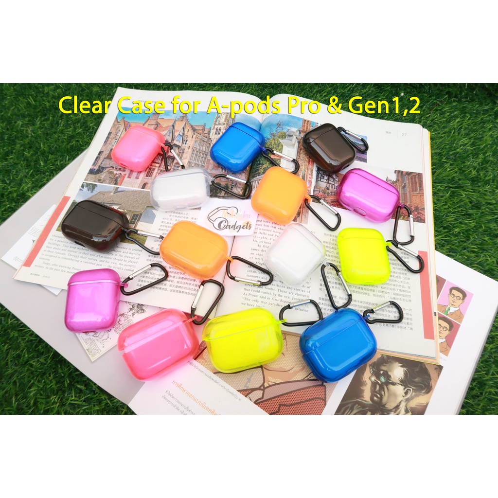 <พร้อมส่ง> Case for A-pods Pro & Gen 1,2 เคสใสแอร์พอทโปร และ Gen 1,2 พร้อมห่วงคล้อง