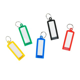 พวงกุญแจพลาสติก 6x2ซม. คละสี ONE CW-015-50 Plastic Keychain 6x2 cm. Assorted Colors ONE CW-015-50