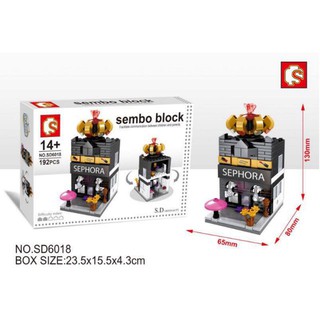 ตัวต่อ ชุด SEMBO BLOCK : Mini Street Building : SD6018 จำนวนตัวต่อ 192 ชิ้น